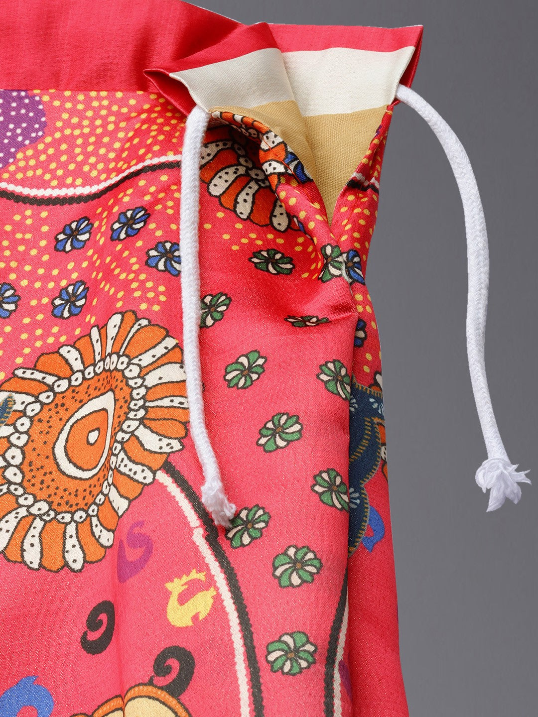 Printed Semi-Stitched Lehenga & Unstitched Choli-pink and black