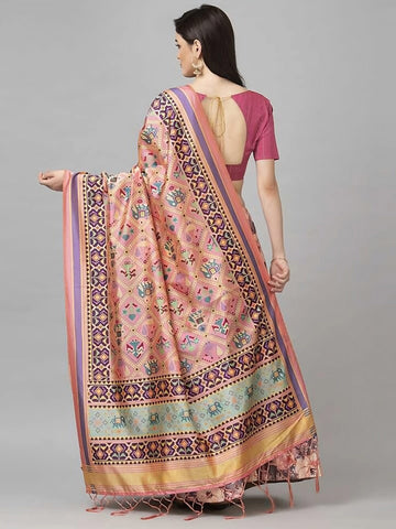 Embellished Semi-Stitched Lehenga Choli-Grey & Pink