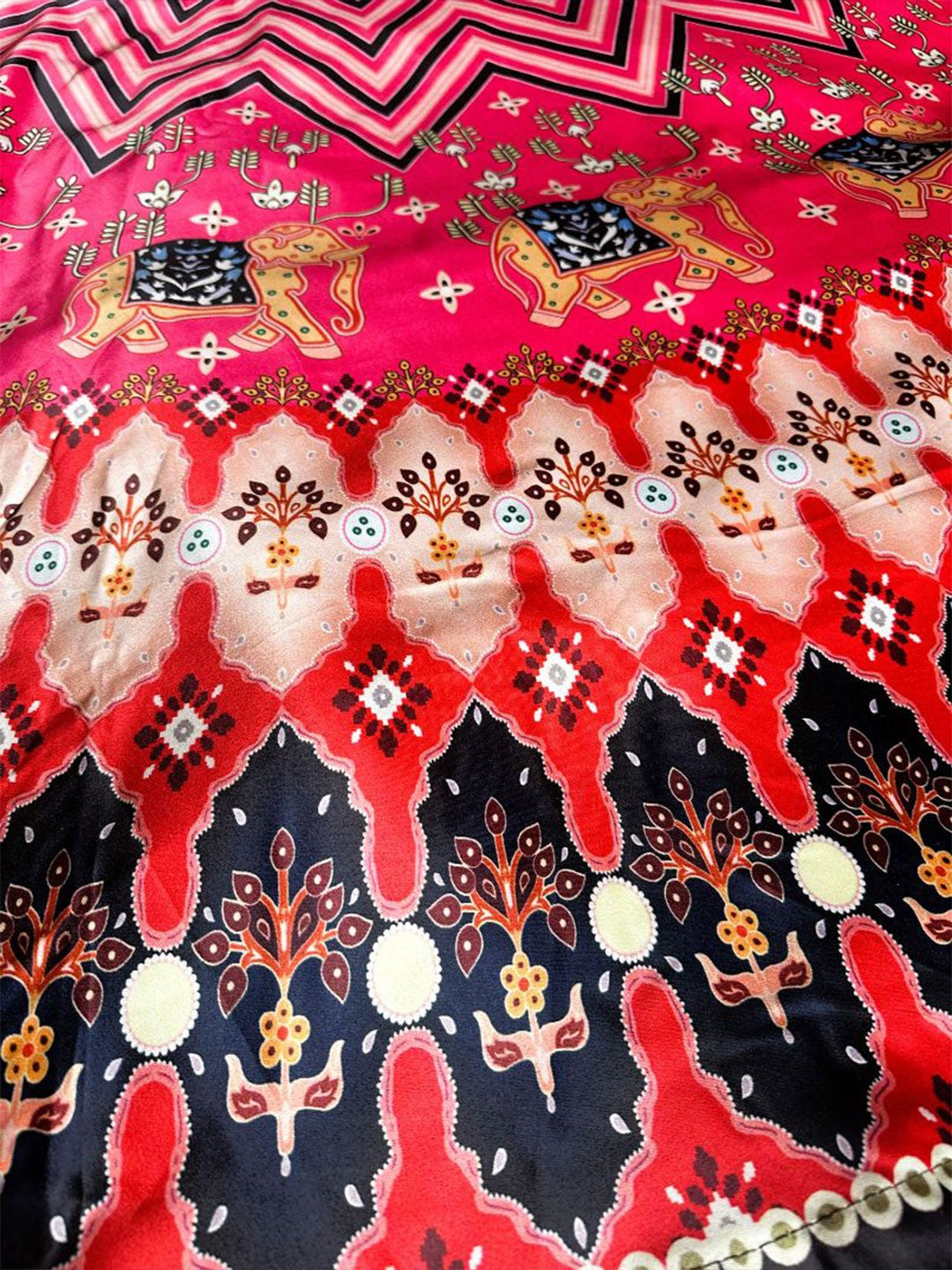 Embroidered Semi-Stitched Lehenga & Unstitched Blouse With Dupatta-Pink and white