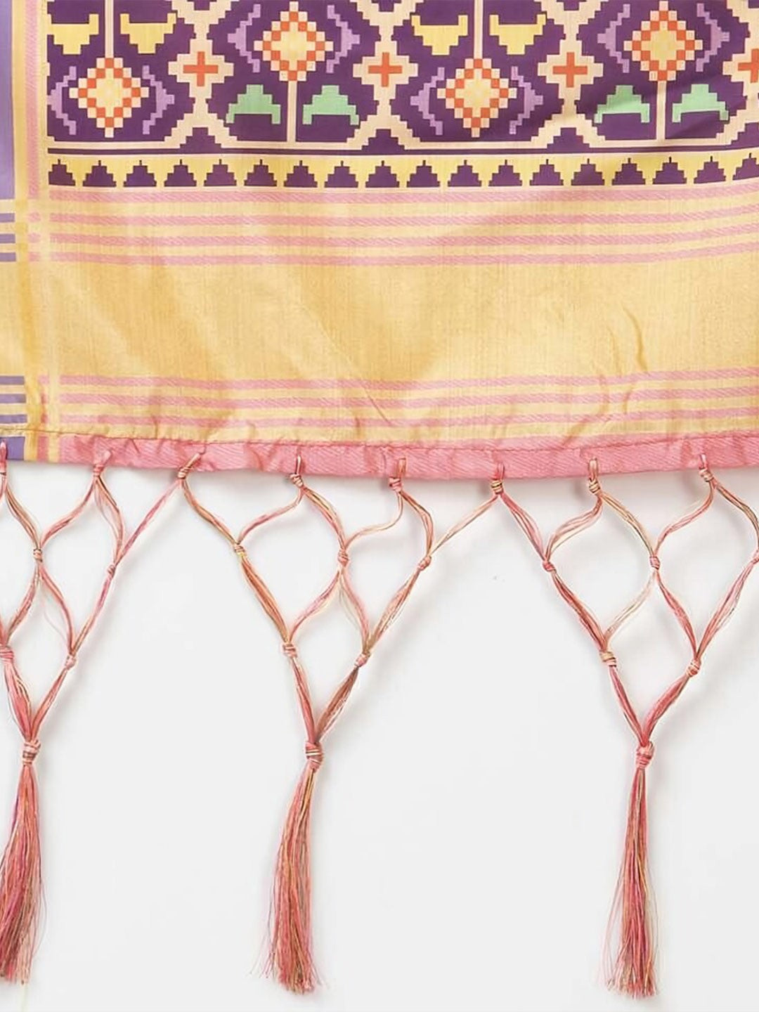 Embellished Semi-Stitched Lehenga Choli-Grey & Pink