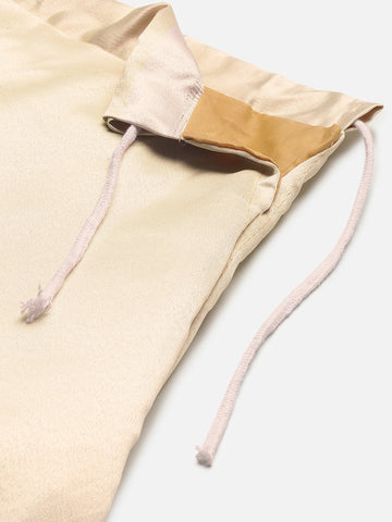 Floral Printed Pink Semi-Stitched Lehenga with Unstitched Blouse - Satin & Raw Silk